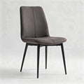 Chaise en tissu gris avec pieds en métal noir dimensions 45 x 55 x 85cm